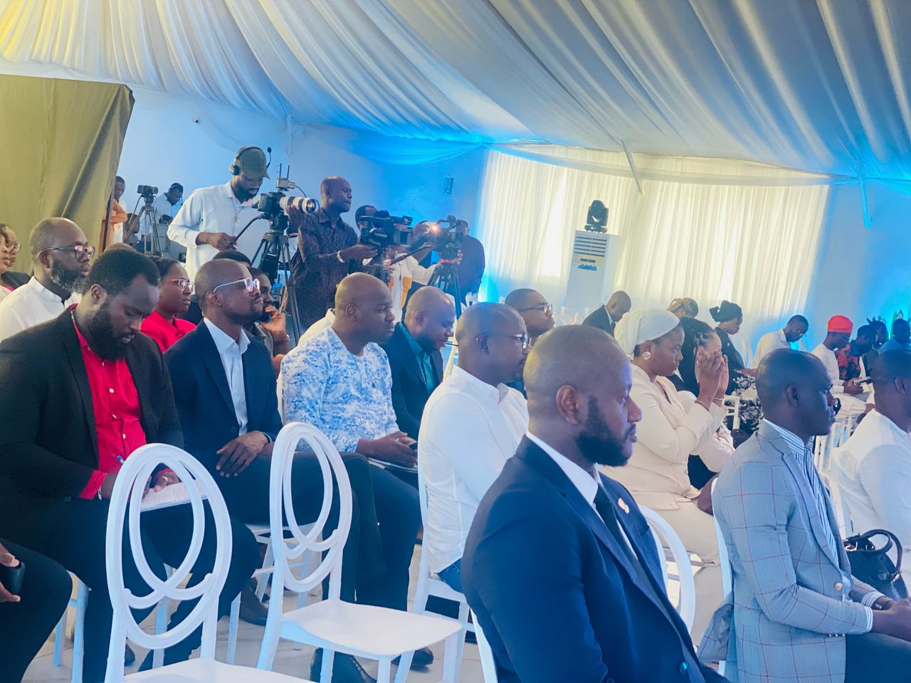 Les participants de la conférence de presse à cotonou