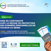 Protection des données au Bénin : L’APDP organise une formation pour les acteurs du transport aérien et des voyages